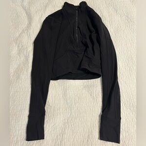 Lululemon Athletica Black Crop Quarterzip